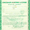 A License for The Month of the Dinosaur